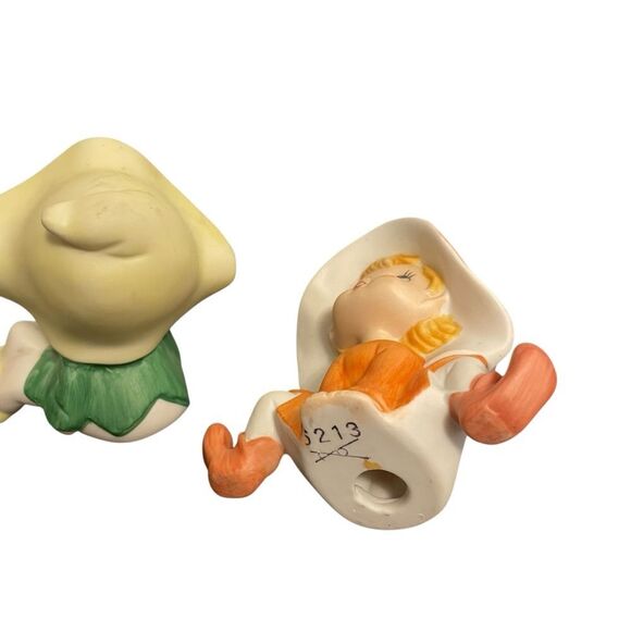 Vintage Homco Garden Elf Pixie Fairy Gnome Figurines Set of 3 - Picture 5 of 6